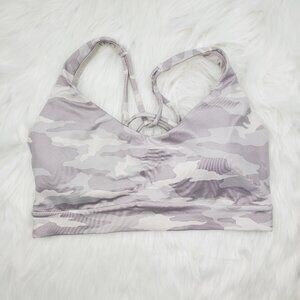 NWOT Athleta White Camo Solace Bra